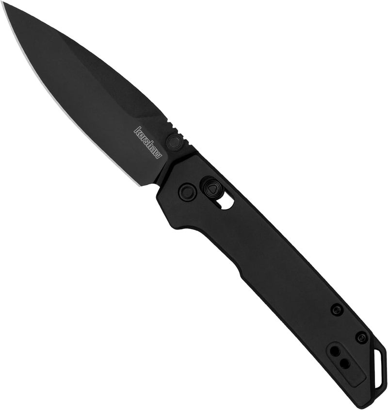 Kershaw Mini Iridium Folding Pocket Knife, 3 inch D2 Steel Blade, DuraLock, Aluminum Handle, Pocketclip - Image 2